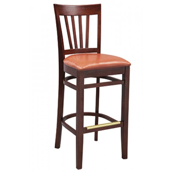 Fan Back Wood Barstool