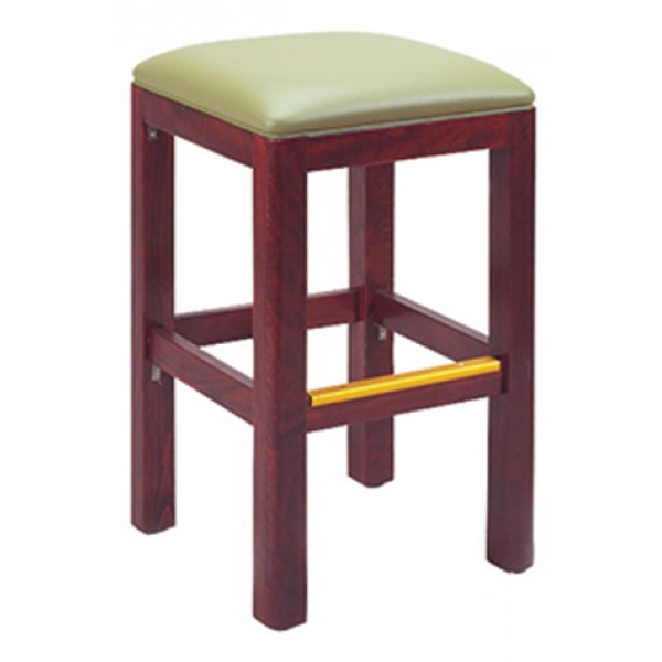 Backless Square Wood Barstools
