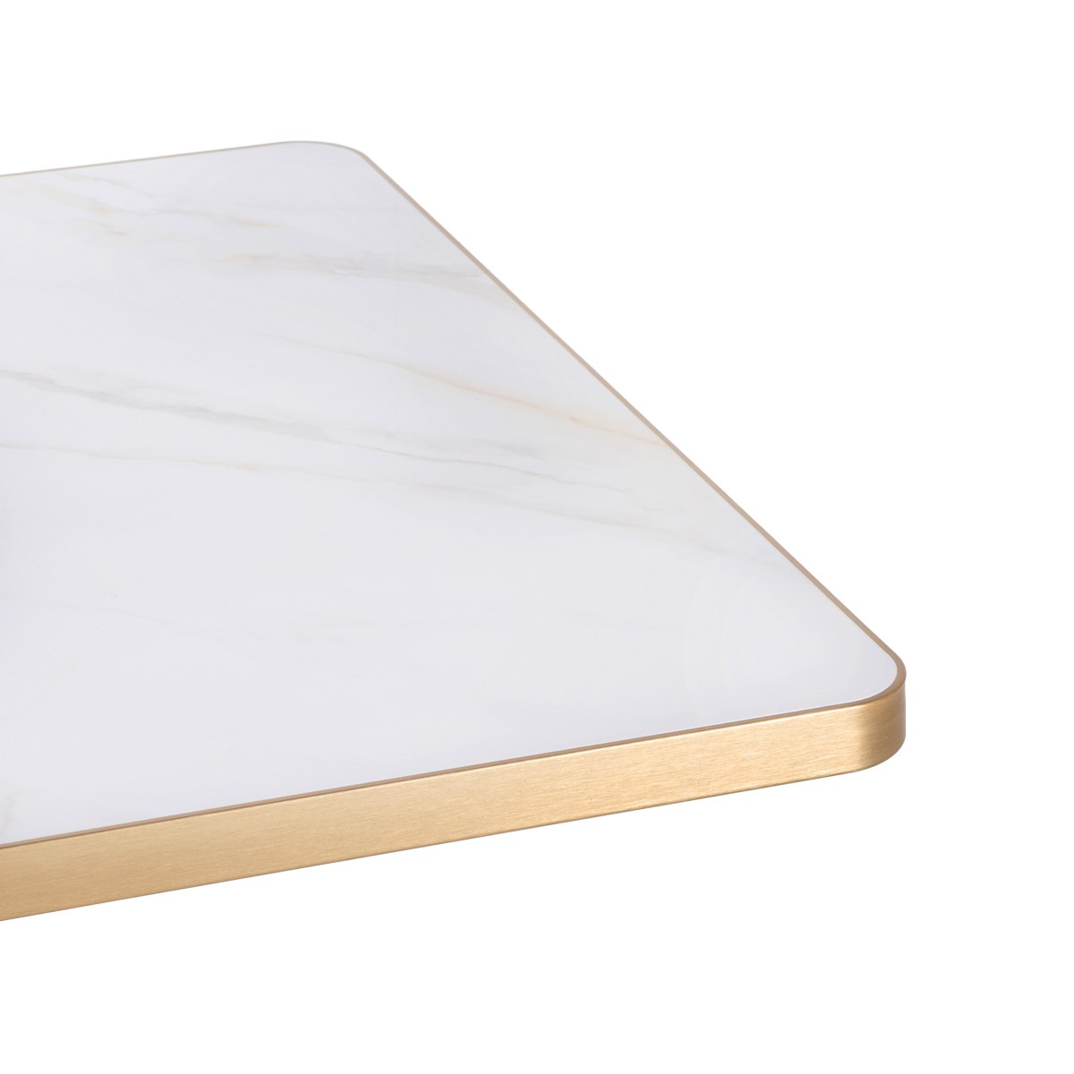 Sintered Stone Tabletop- Gold Banded Edge